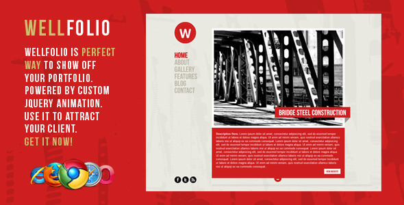 Wellfolio Preview Wordpress Theme - Rating, Reviews, Preview, Demo & Download