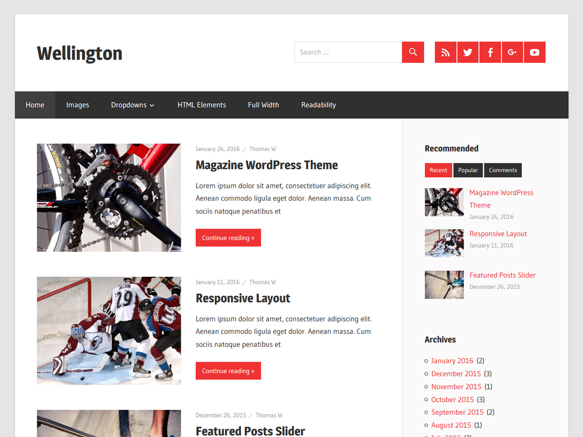 Wellington Preview Wordpress Theme - Rating, Reviews, Preview, Demo & Download
