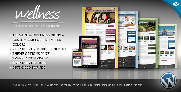 Wellness Preview Wordpress Theme - Rating, Reviews, Preview, Demo & Download