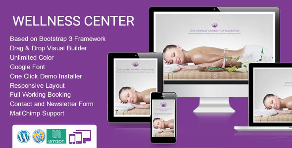 WellnessCenter Beauty Preview Wordpress Theme - Rating, Reviews, Preview, Demo & Download