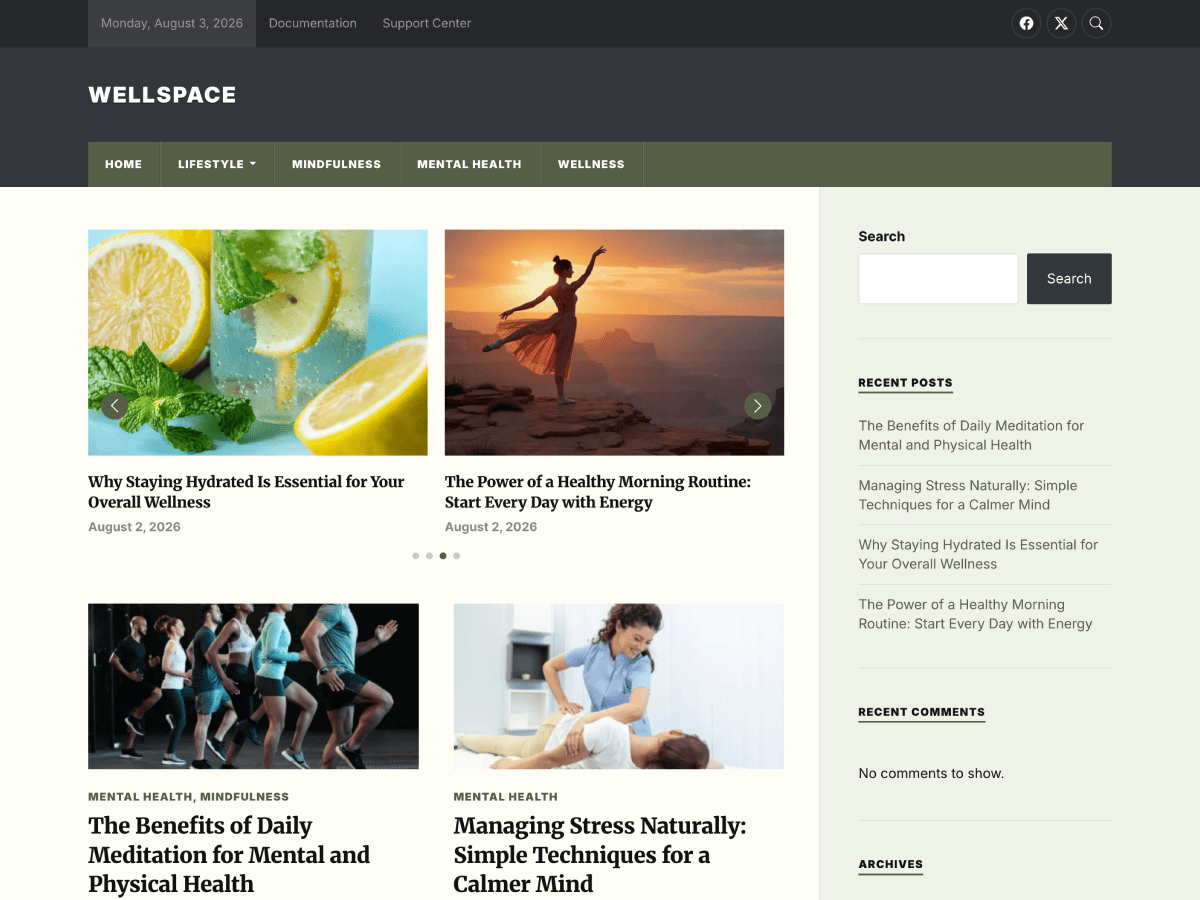 Wellspace Preview Wordpress Theme - Rating, Reviews, Preview, Demo & Download