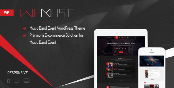WeMusic Preview Wordpress Theme - Rating, Reviews, Preview, Demo & Download