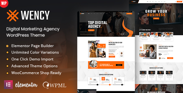 Wency Preview Wordpress Theme - Rating, Reviews, Preview, Demo & Download