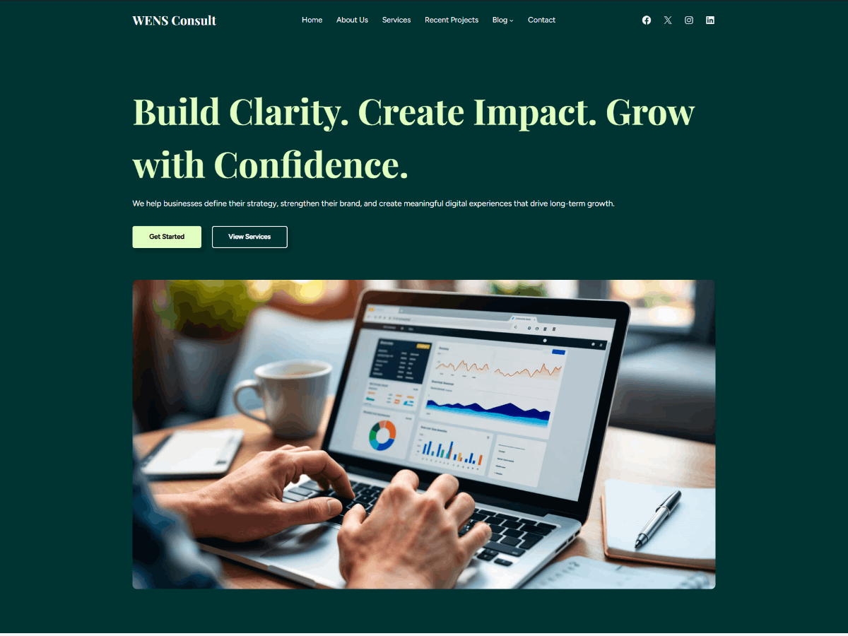 WENS Consult Preview Wordpress Theme - Rating, Reviews, Preview, Demo & Download