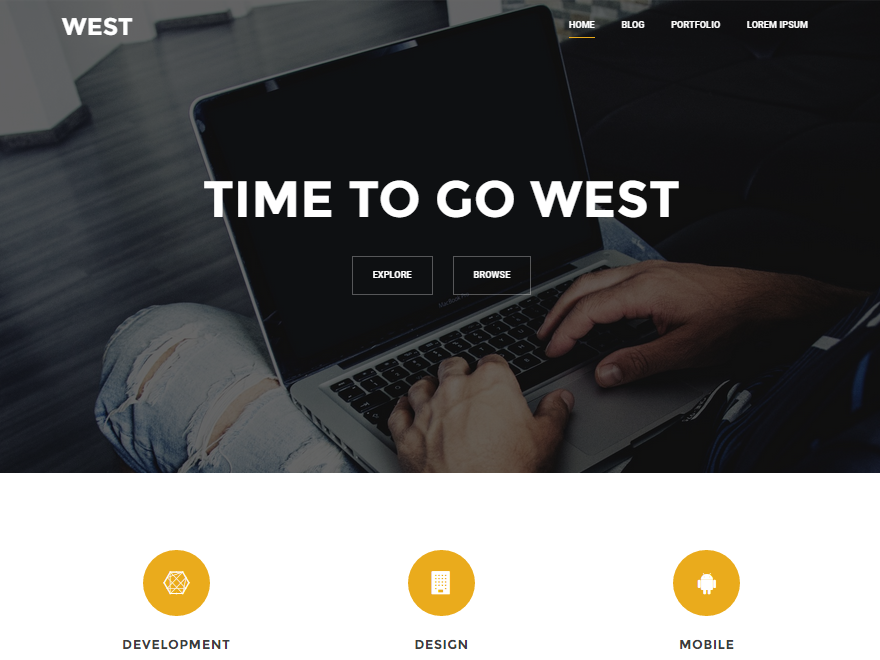 West Preview Wordpress Theme - Rating, Reviews, Preview, Demo & Download