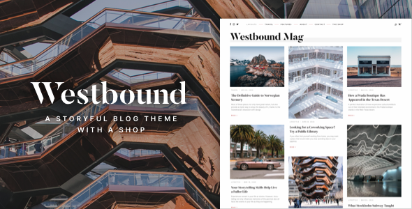 Westbound Preview Wordpress Theme - Rating, Reviews, Preview, Demo & Download