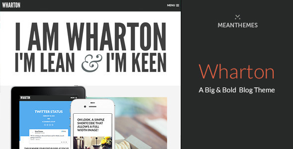 Wharton Preview Wordpress Theme - Rating, Reviews, Preview, Demo & Download