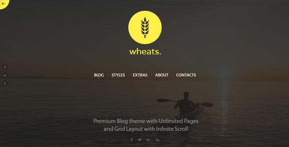 Wheats Preview Wordpress Theme - Rating, Reviews, Preview, Demo & Download