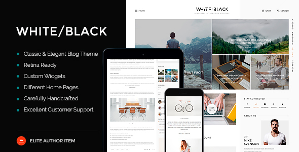 WhiteBlack Preview Wordpress Theme - Rating, Reviews, Preview, Demo & Download