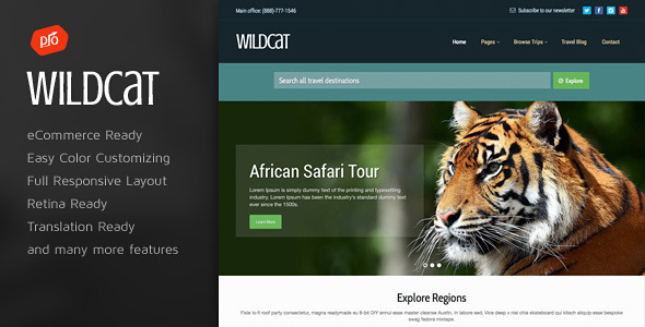 Wildcat Preview Wordpress Theme - Rating, Reviews, Preview, Demo & Download