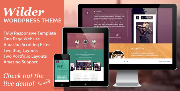Wilder Preview Wordpress Theme - Rating, Reviews, Preview, Demo & Download
