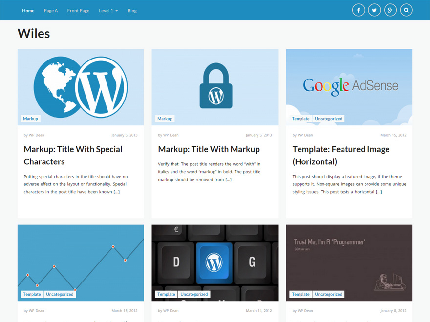 Wiles Preview Wordpress Theme - Rating, Reviews, Preview, Demo & Download
