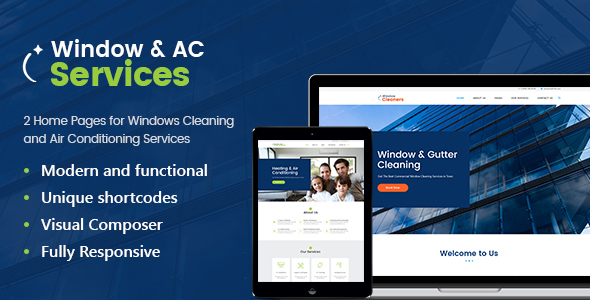Window Cleaning Preview Wordpress Theme - Rating, Reviews, Preview, Demo & Download