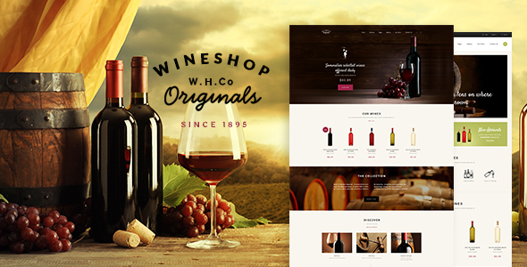 WineShop Preview Wordpress Theme - Rating, Reviews, Preview, Demo & Download