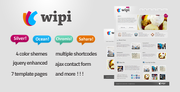 Wipi Wordpress Preview Wordpress Theme - Rating, Reviews, Preview, Demo & Download