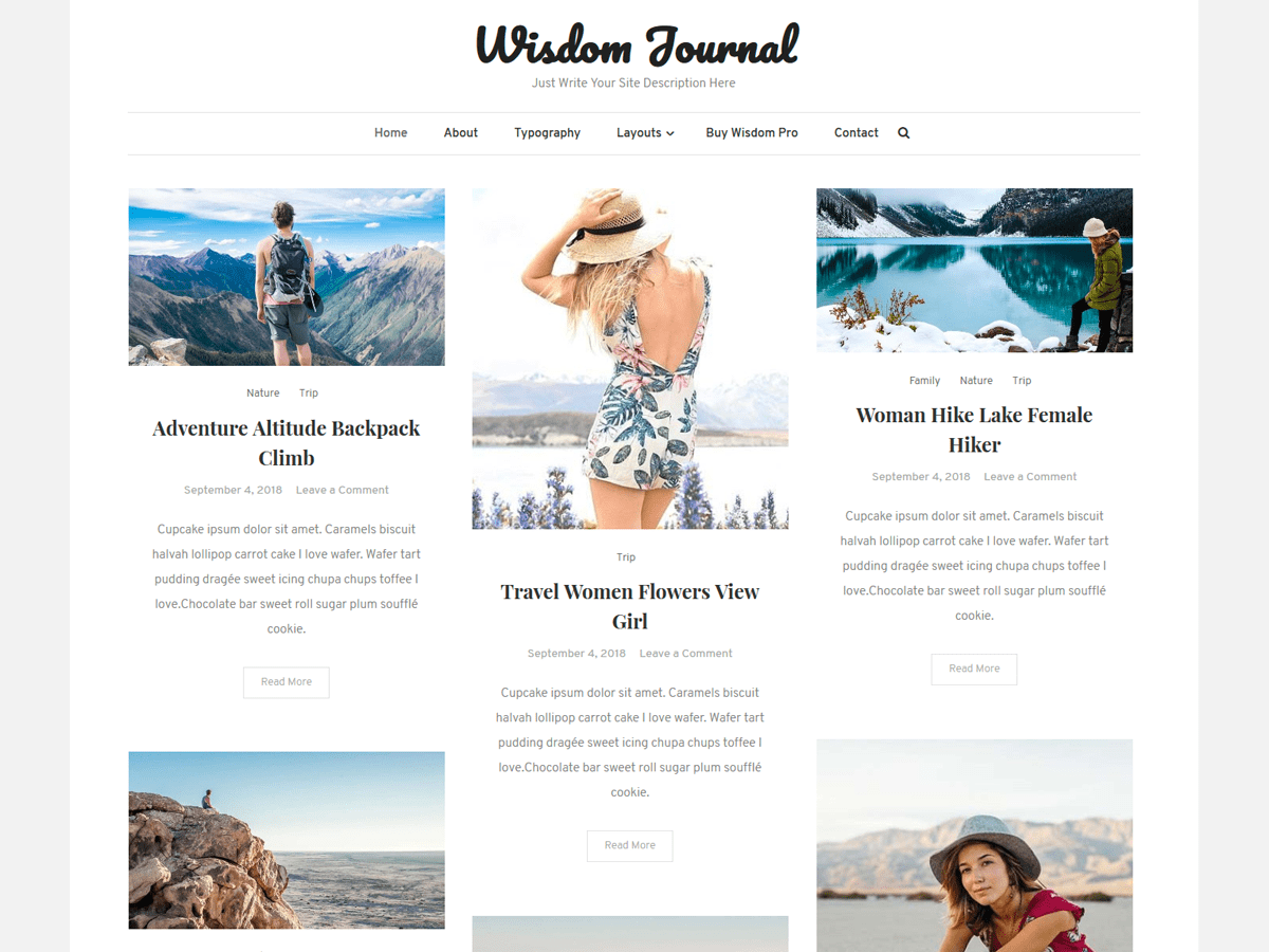Wisdom Journal Preview Wordpress Theme - Rating, Reviews, Preview, Demo & Download