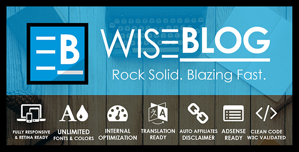 Wise Blog Preview Wordpress Theme - Rating, Reviews, Preview, Demo & Download