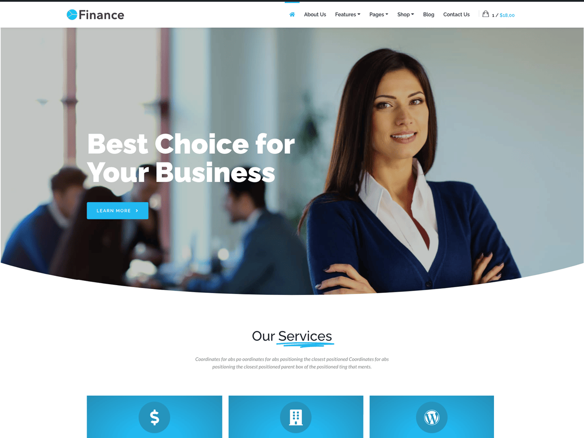 WK Finance Preview Wordpress Theme - Rating, Reviews, Preview, Demo & Download