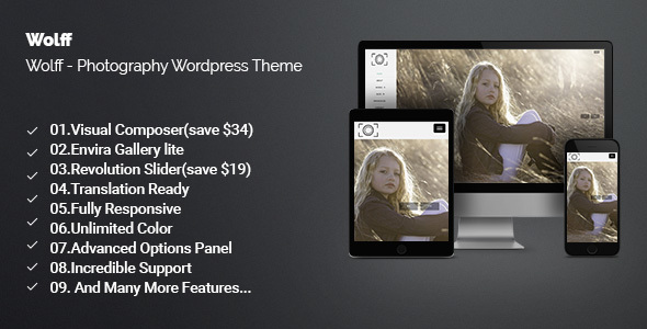 Wolff Preview Wordpress Theme - Rating, Reviews, Preview, Demo & Download