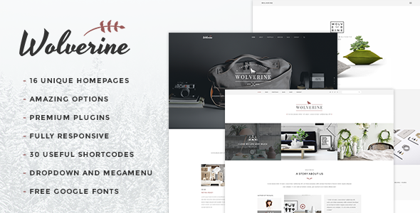 Wolverine Preview Wordpress Theme - Rating, Reviews, Preview, Demo & Download
