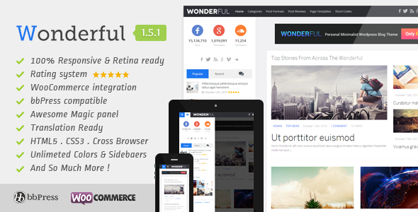 Wonderful Personal Preview Wordpress Theme - Rating, Reviews, Preview, Demo & Download