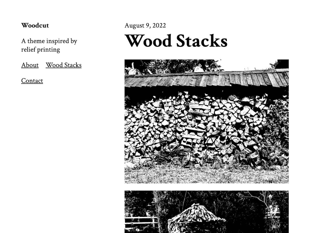 Woodcut Preview Wordpress Theme - Rating, Reviews, Preview, Demo & Download