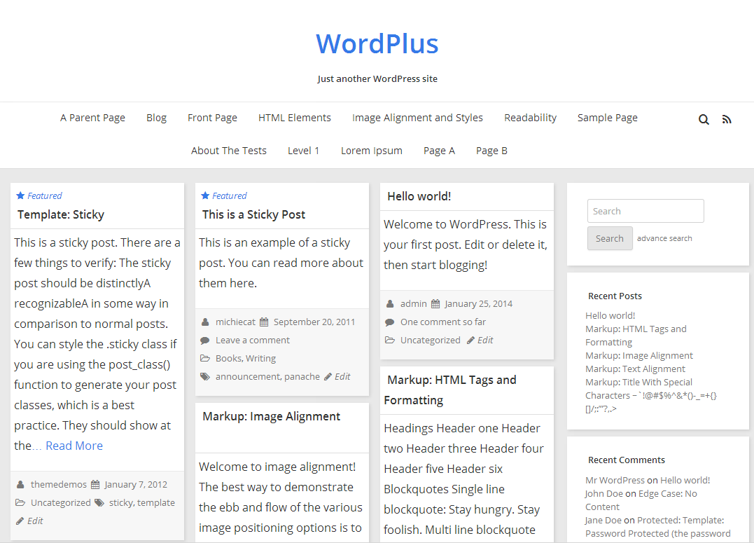 WordPlus Preview Wordpress Theme - Rating, Reviews, Preview, Demo & Download