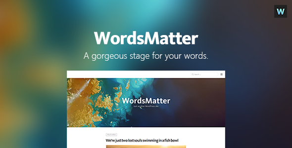 WordsMatter Preview Wordpress Theme - Rating, Reviews, Preview, Demo & Download