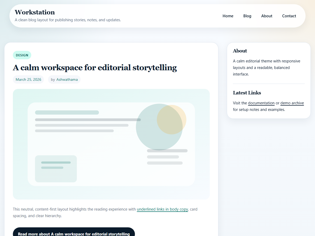 Workstation Preview Wordpress Theme - Rating, Reviews, Preview, Demo & Download