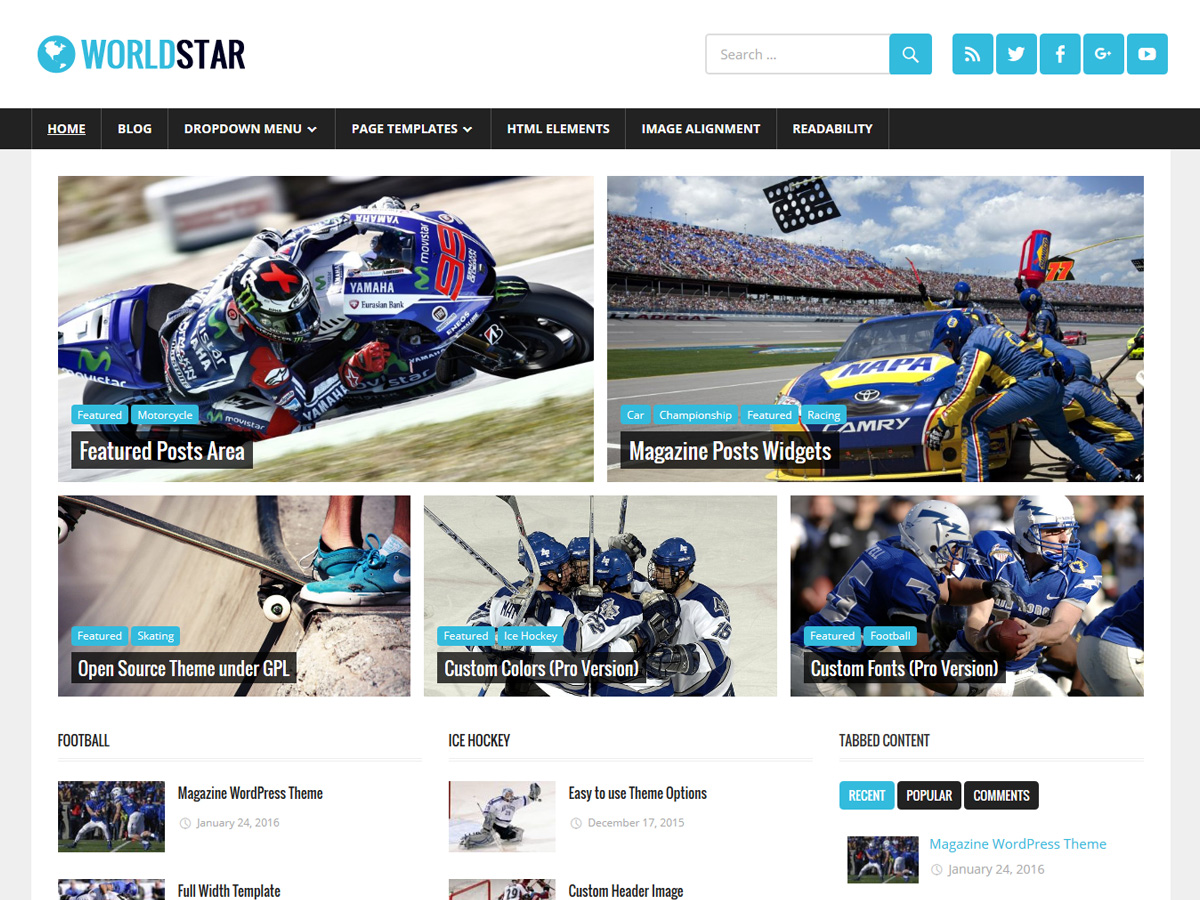 WorldStar Preview Wordpress Theme - Rating, Reviews, Preview, Demo & Download