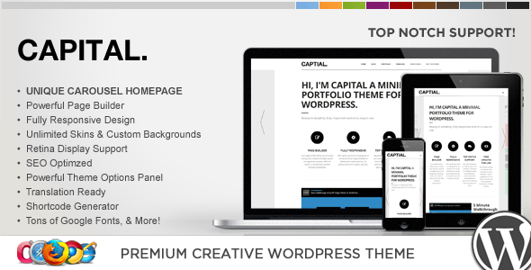 WP Capital Preview Wordpress Theme - Rating, Reviews, Preview, Demo & Download