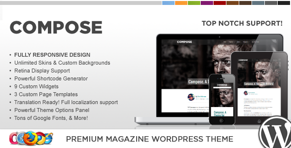 WP Compose Preview Wordpress Theme - Rating, Reviews, Preview, Demo & Download
