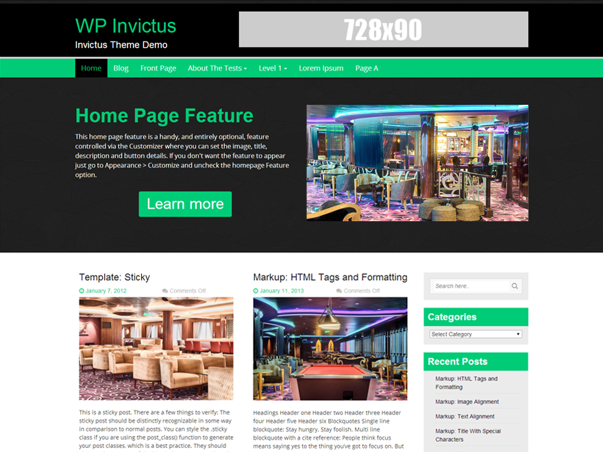 WP Invictus Preview Wordpress Theme - Rating, Reviews, Preview, Demo & Download