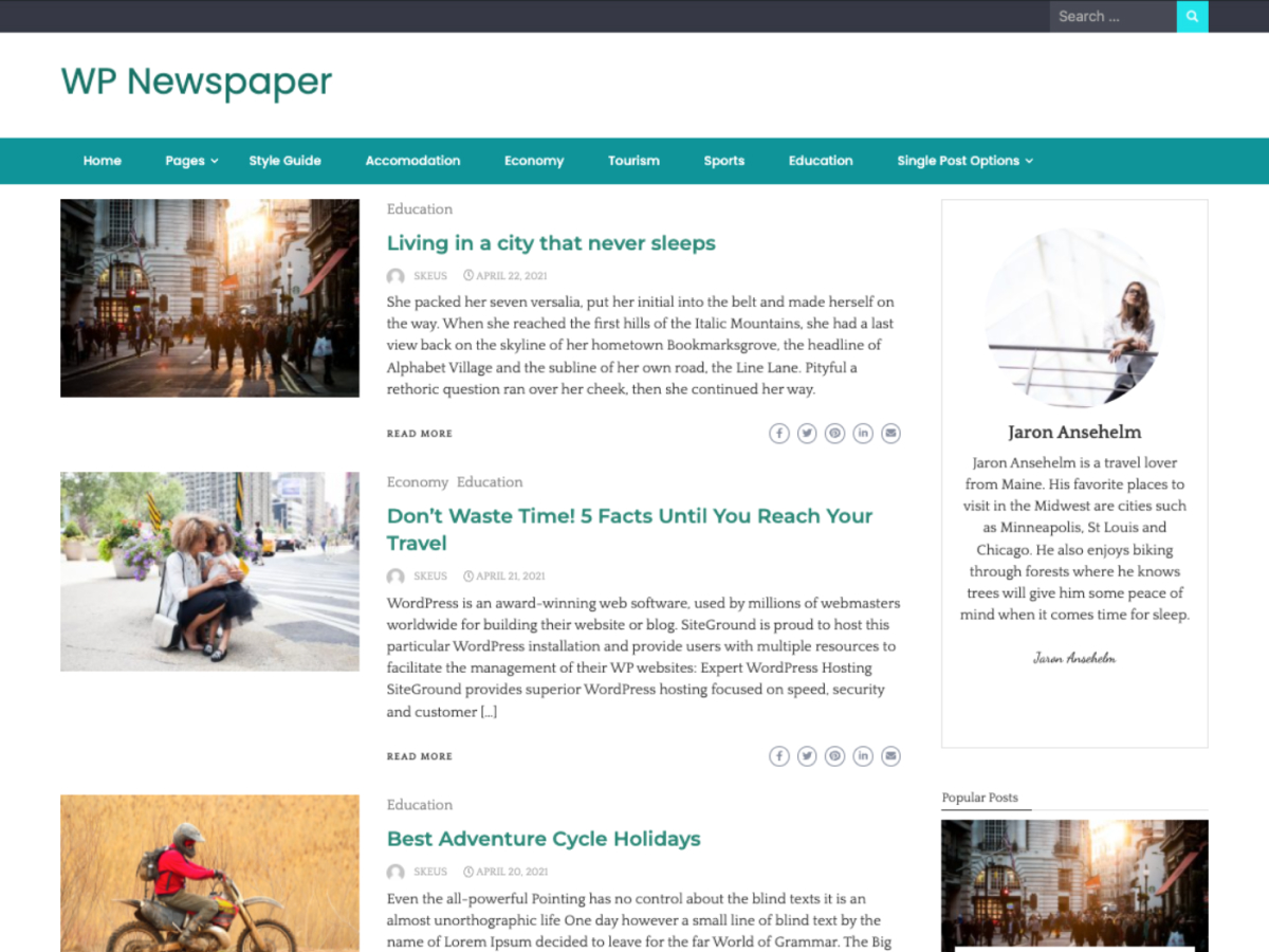 WP Newspaper Preview Wordpress Theme - Rating, Reviews, Preview, Demo & Download