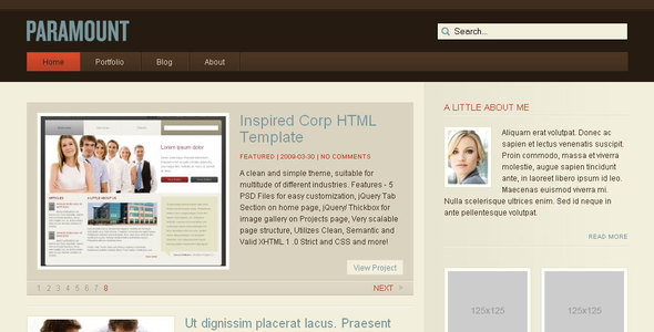 WP Paramount Preview Wordpress Theme - Rating, Reviews, Preview, Demo & Download