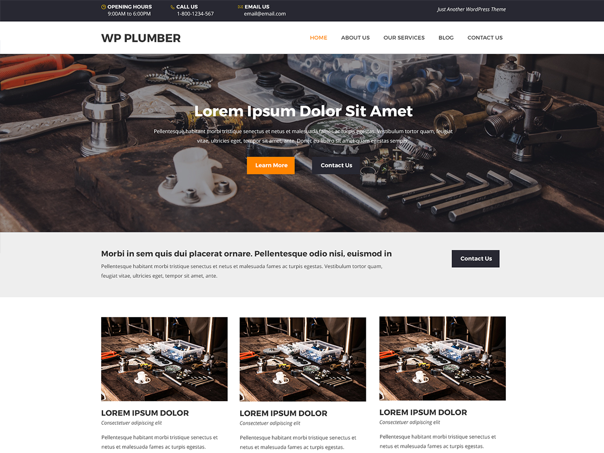 WP Plumber Preview Wordpress Theme - Rating, Reviews, Preview, Demo & Download