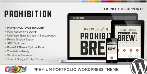 WP Prohibition Preview Wordpress Theme - Rating, Reviews, Preview, Demo & Download
