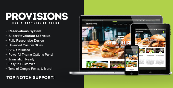 WP Provisions Preview Wordpress Theme - Rating, Reviews, Preview, Demo & Download