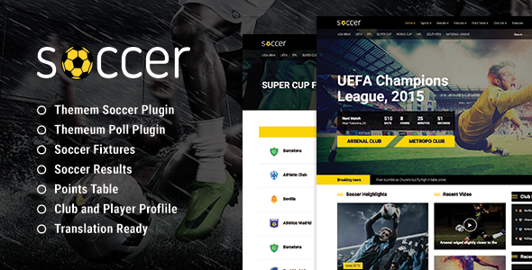 WP Soccer Preview Wordpress Theme - Rating, Reviews, Preview, Demo & Download