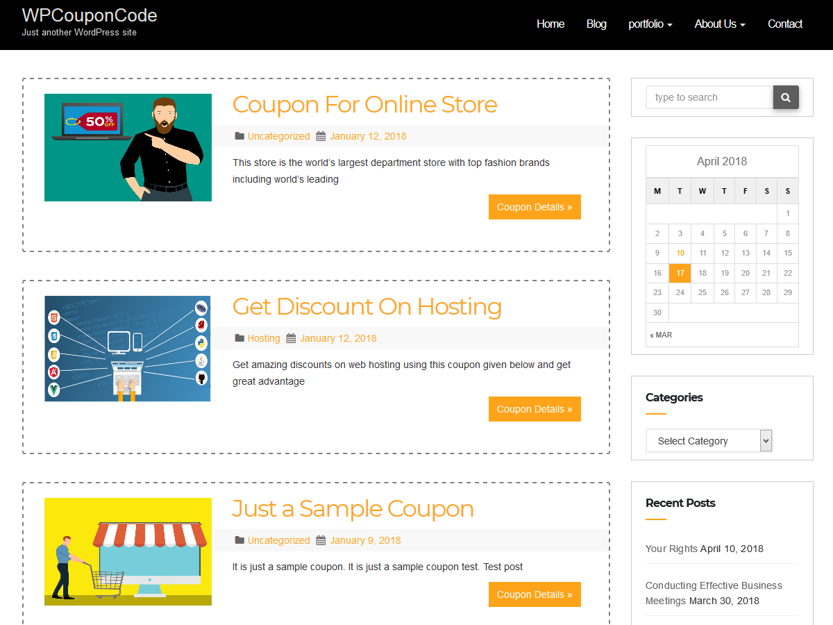 WPCouponCode Preview Wordpress Theme - Rating, Reviews, Preview, Demo & Download