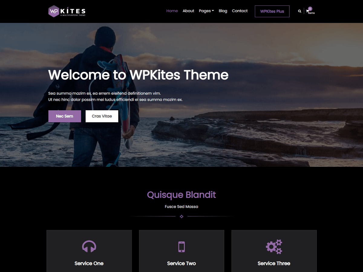 WPKites Preview Wordpress Theme - Rating, Reviews, Preview, Demo & Download