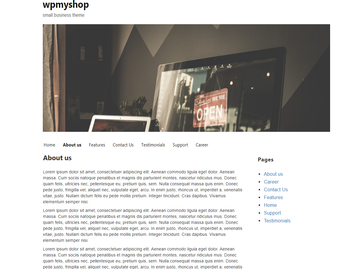 Wpmyshop Preview Wordpress Theme - Rating, Reviews, Preview, Demo & Download
