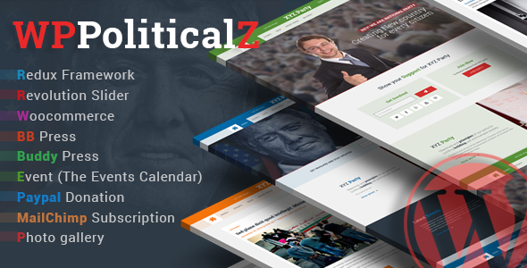 WPPoliticalz Preview Wordpress Theme - Rating, Reviews, Preview, Demo & Download