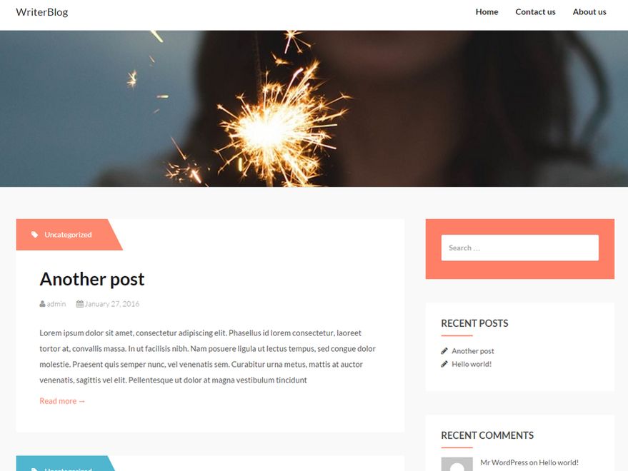 WriterBlog Preview Wordpress Theme - Rating, Reviews, Preview, Demo & Download