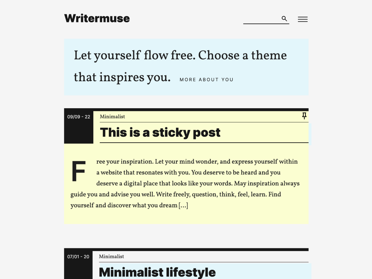 Writermuse Preview Wordpress Theme - Rating, Reviews, Preview, Demo & Download