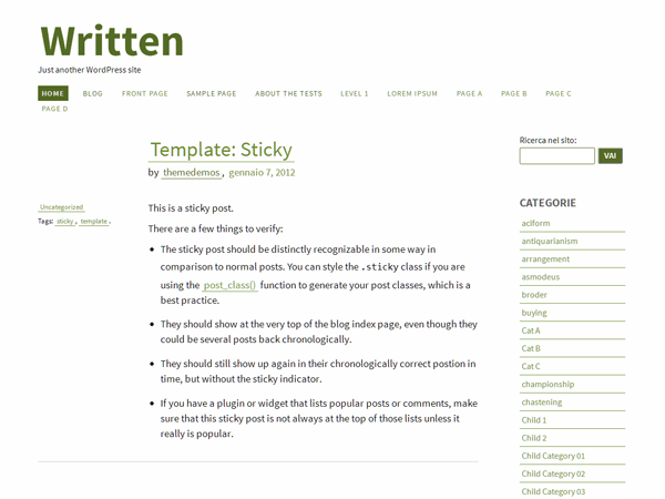 Written Preview Wordpress Theme - Rating, Reviews, Preview, Demo & Download