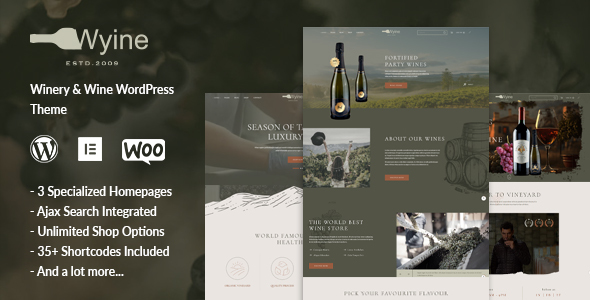 Wyine Preview Wordpress Theme - Rating, Reviews, Preview, Demo & Download