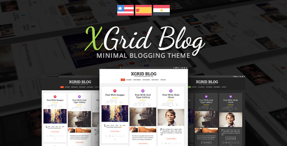 XGrid Blog Preview Wordpress Theme - Rating, Reviews, Preview, Demo & Download