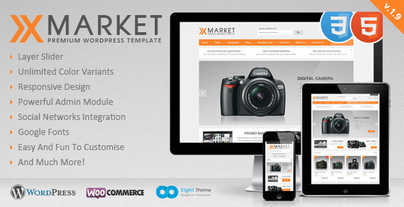 XMarket Preview Wordpress Theme - Rating, Reviews, Preview, Demo & Download