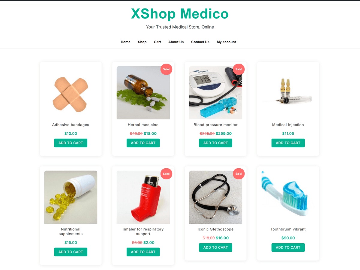 Xshop Medico Preview Wordpress Theme - Rating, Reviews, Preview, Demo & Download